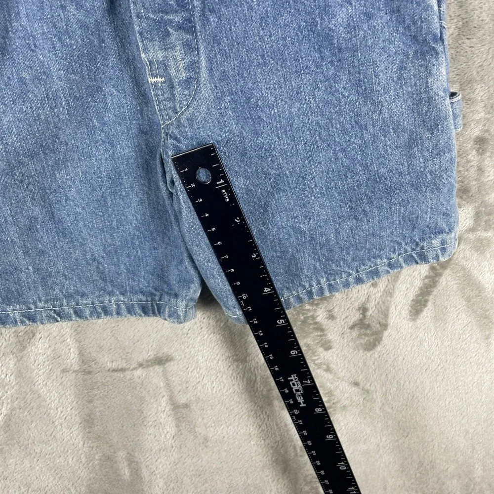 Vintage OshKosh B'gosh Overall Shorts Kids 4T Blue Denim Bib Made in USA